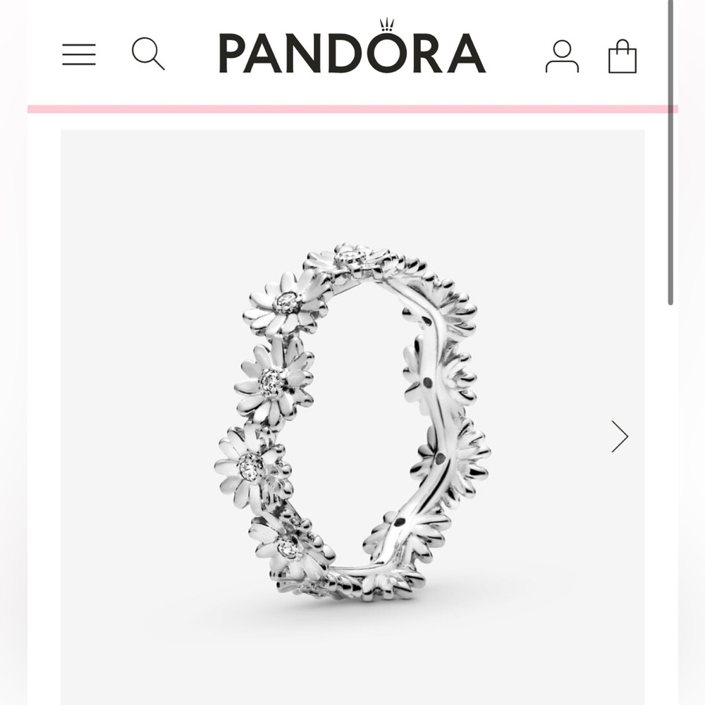 Sparkling Daisy Flower Crown Ring | PANDORA